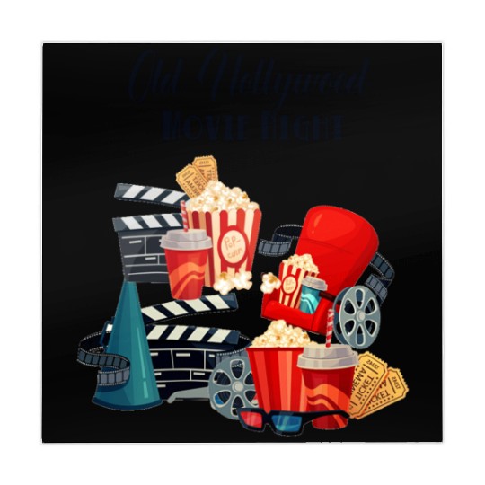 Popcorn Vintage Movie Night Mahjong Mats