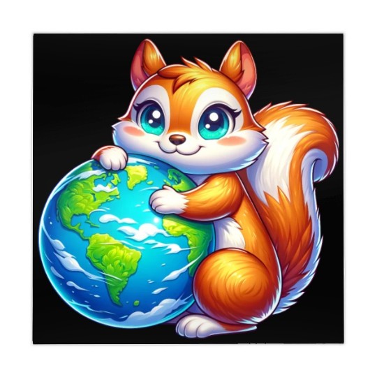 Squirrel for Earth Environmental Nature Mahjong Mats