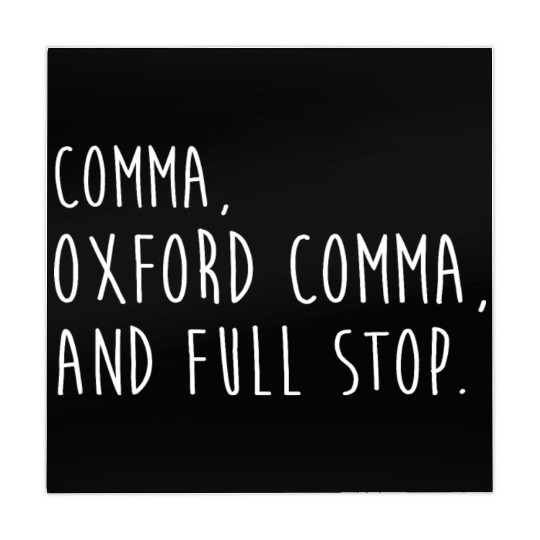 Comm Oxford comma For grammar students & teachers Mahjong Mats