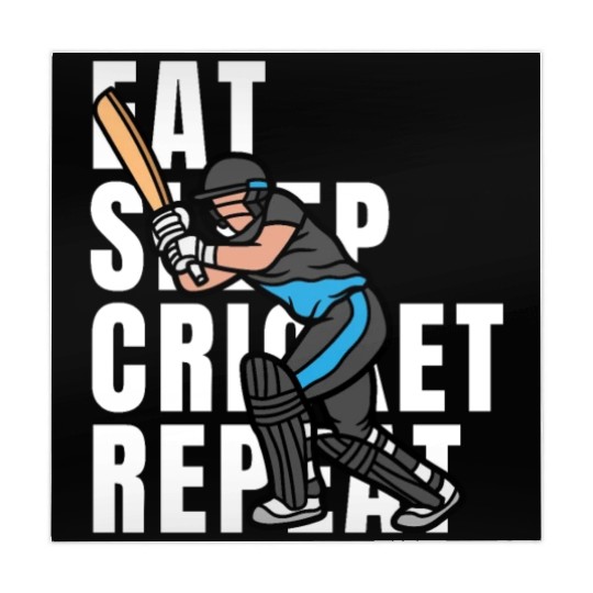 Eat Sleep Cricket Repeat Mahjong Mats