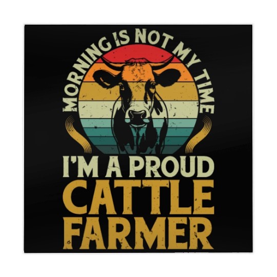 Cattle Farmer Morning Is Not My Time Dairy Farmer Mahjong Mats
