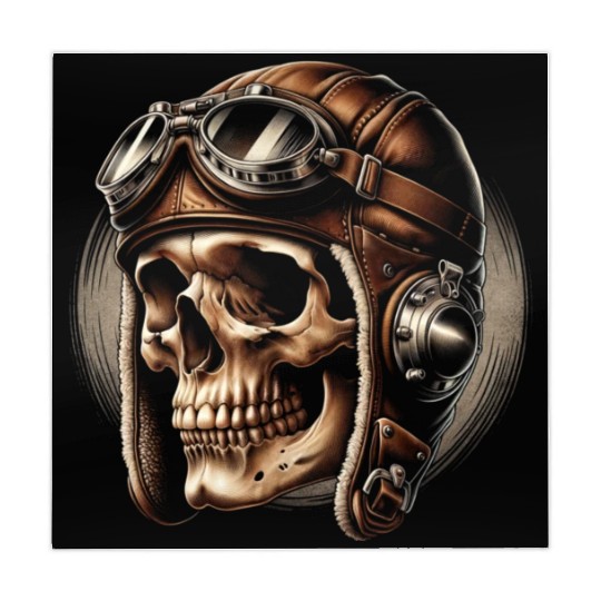 Retro Flight Skull Mahjong Mats