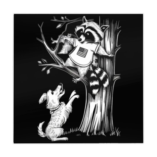 Patriotic Raccoon Escape Mahjong Mats