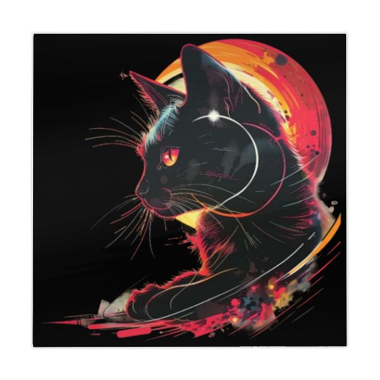 Solar Eclipse with Cat Mahjong Mats