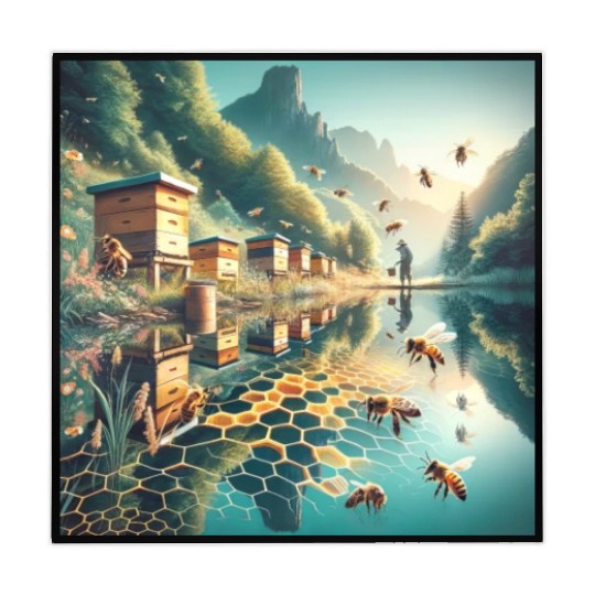 Honey Harvest Reflections Sweet Nectar Mahjong Mats