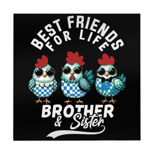 Best friends for life brother and sister Mahjong Mats