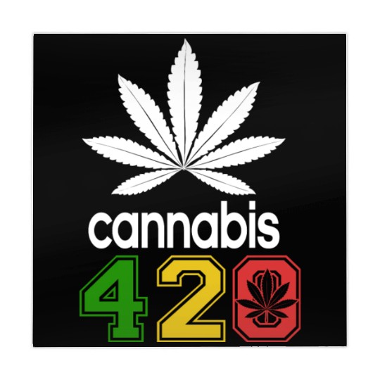 Humorous 420 Authentic Herb Weed Marijuana Design Mahjong Mats