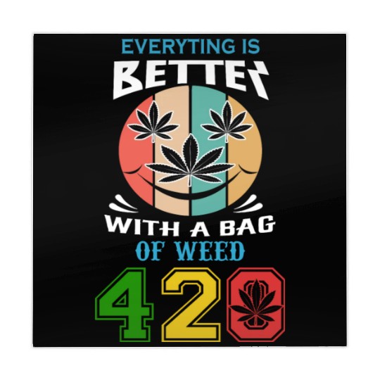 Comic 420 Better Herb Weed Marijuana Design Mahjong Mats