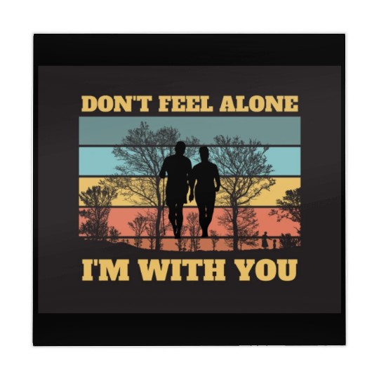 Black Yellow Retro Don t Feel Alone Mahjong Mats