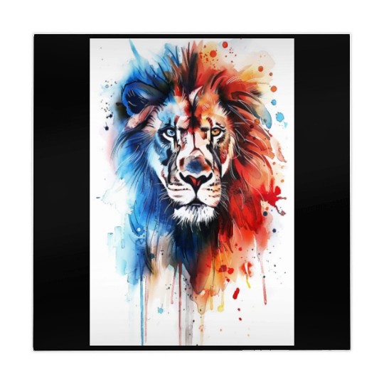 Lion Watercolor Mahjong Mats