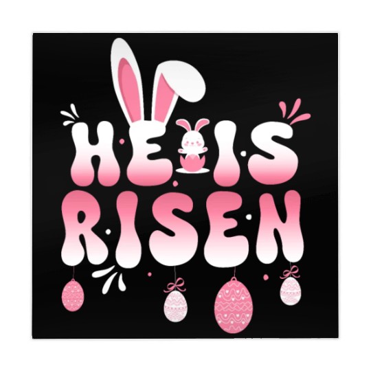 He Is Risen Easter Celebration Theme Bunny Eggs Mahjong Mats