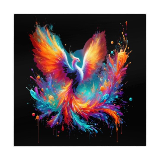 Resurgence of Radiance - Majestic Phoenix Art Mahjong Mats