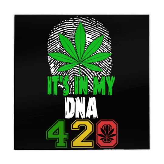 Slapstick 420 Herb In My DNA Weed Marijuana Design Mahjong Mats