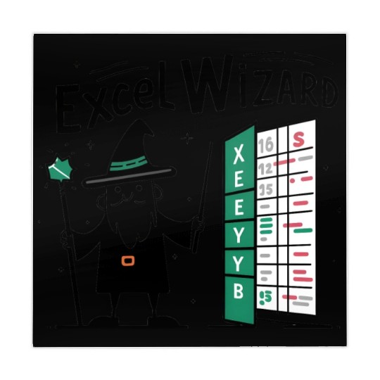 excel wizard funny accountant bookkeepers gift Mahjong Mats