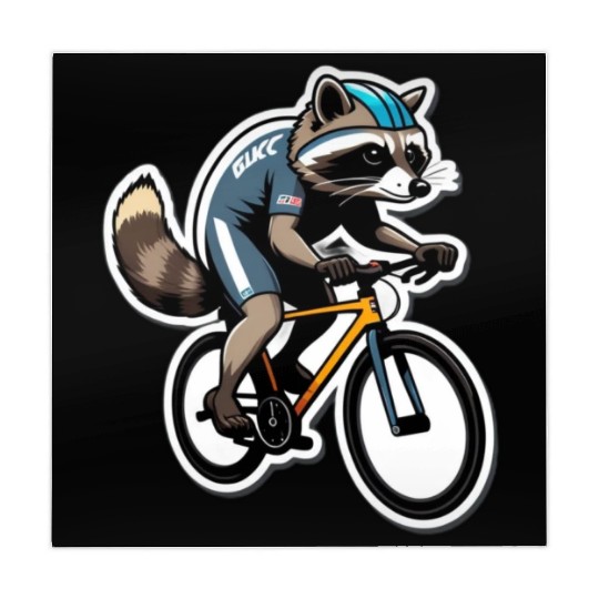 Determined Raccoon: Racing Bike Speedster Mahjong Mats