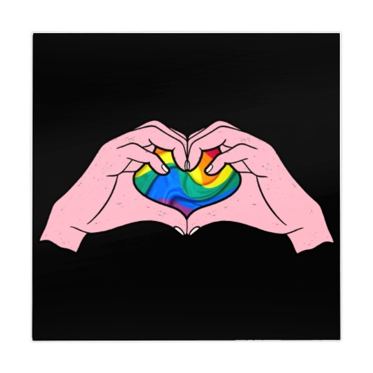 Hands Heart w/ Pride Flag Mahjong Mats