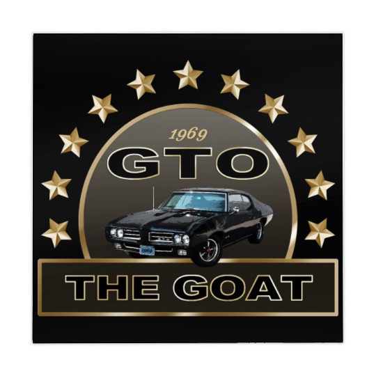 VINTAGE 1969 GTO MUSCLE CAR IS THE GOAT Mahjong Mats