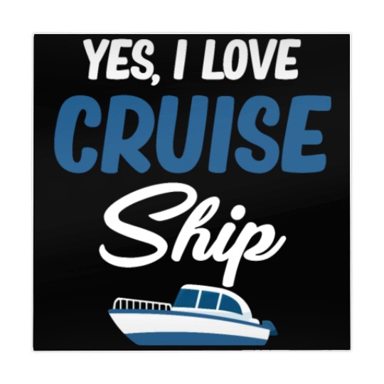 Yes I Love Cruise Ships Lover Cruising Sailing Mahjong Mats