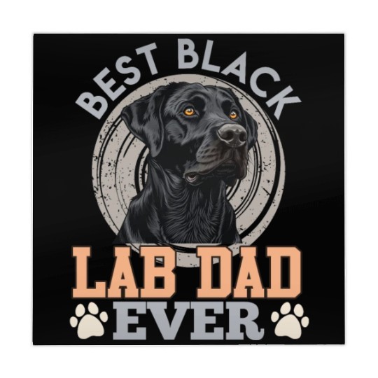 Labrador Owner BEST BLACK LAB DAD EVER Dog Mahjong Mats