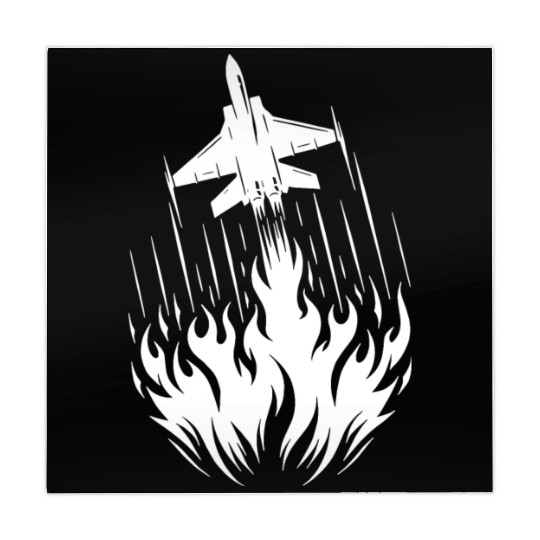 Fighter Jet Model Airplane Fire Flames Flight Mahjong Mats