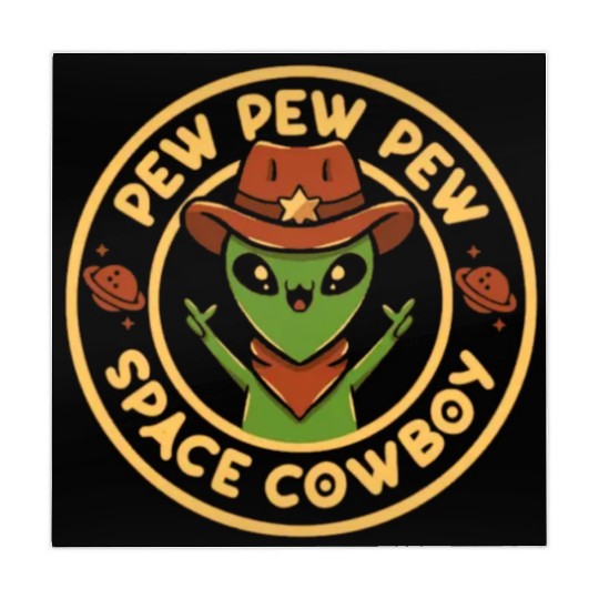 Pew pew pew space cowboy Mahjong Mats