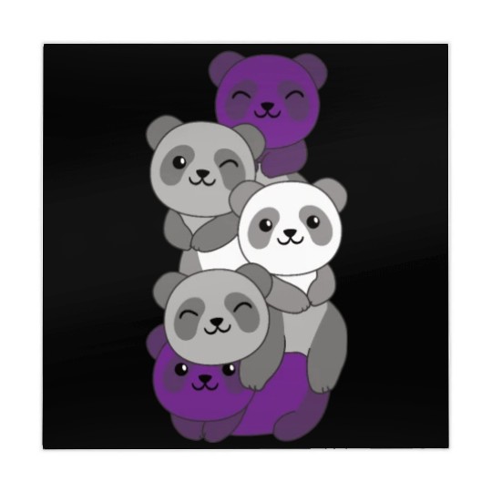 Graysexual Flag Pride Lgbtq Cute Panda Mahjong Mats