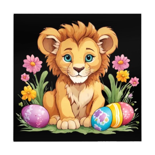 Easter Lion: Vibrant & Adorable Spring Design Mahjong Mats
