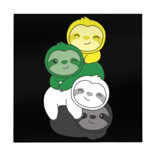 Skoliosexual Flag Pride Lgbtq Cute Sloth Mahjong Mats