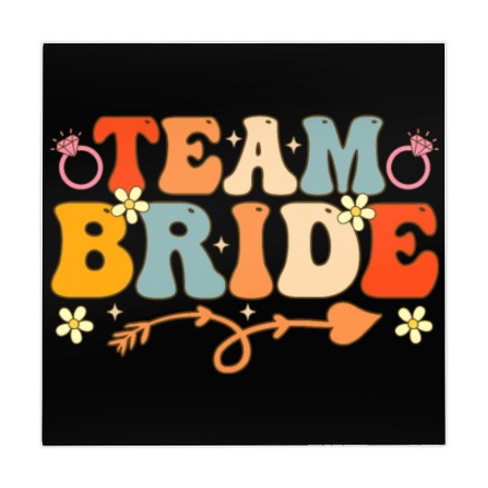 Team Bride Groovy Bridal Party Bachelorette Party Mahjong Mats