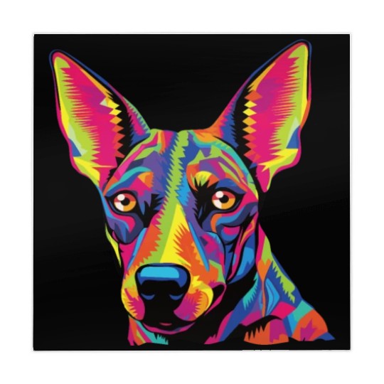 Watercolor Colorful Xoloitzcuintli Mahjong Mats