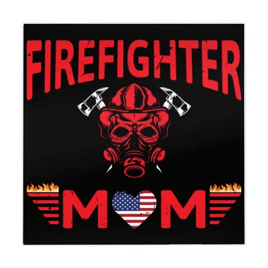 Firefighter Mom Mother Support the Thin Red Line F Mahjong Mats