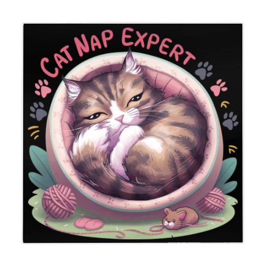Cat Nap Expert - Funny Cat Outfit! Mahjong Mats