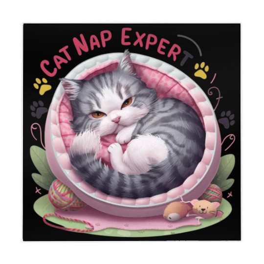 Cat Nap Expert - Funny Cat Outfit! Mahjong Mats