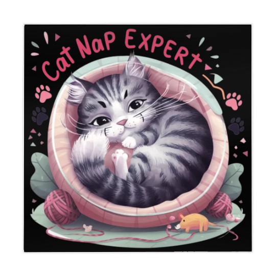 Cat Nap Expert - Funny Cat Outfit! Mahjong Mats