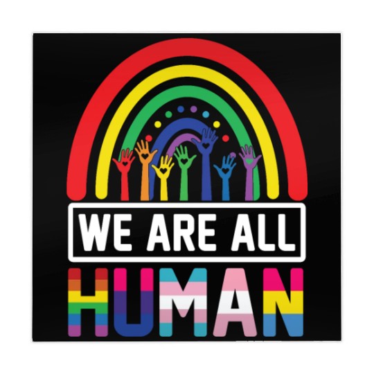 We Are All Human Pride Rainbow LGBT Flag Gay Pride Mahjong Mats