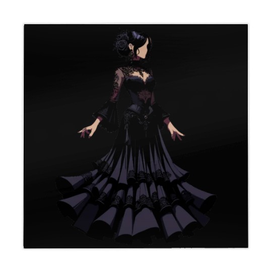 Gothic Elegance in Flamenco dance Mahjong Mats