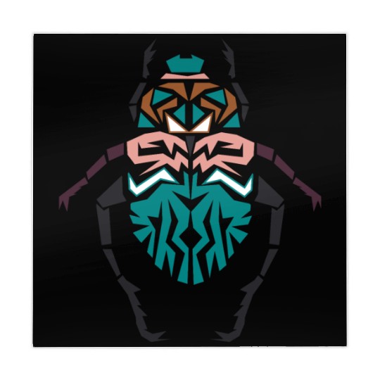 Unique Beetle Insect Vector Colorful Shape Mahjong Mats