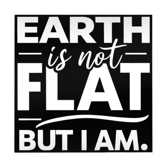 Flat Earth Satire Ironic Jokes Mahjong Mats