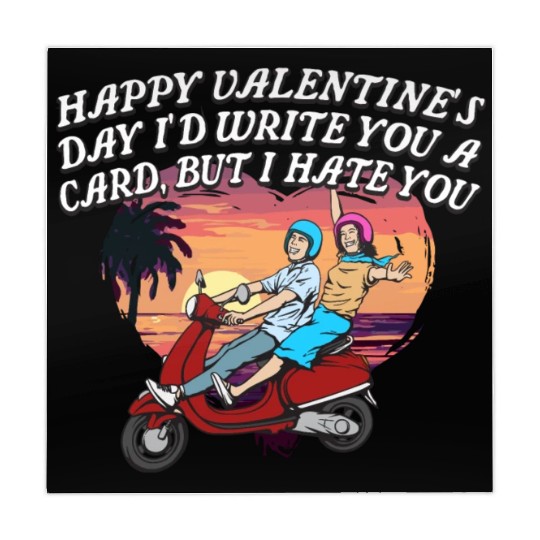 Id Write a Card but I Hate You Funny Valentines Da Mahjong Mats