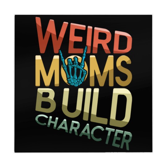 Weird Moms Build Character Retro Mother's Day Mahjong Mats