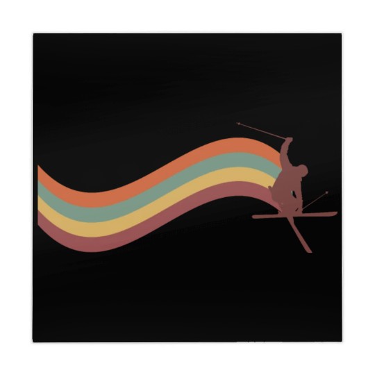 Skiing Mountains Winter sports Nature Mahjong Mats