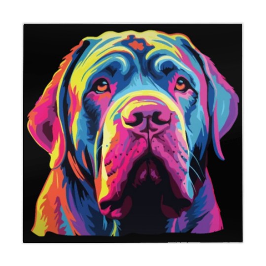 Watercolor Colorful Neapolitan Mastiff Mahjong Mats