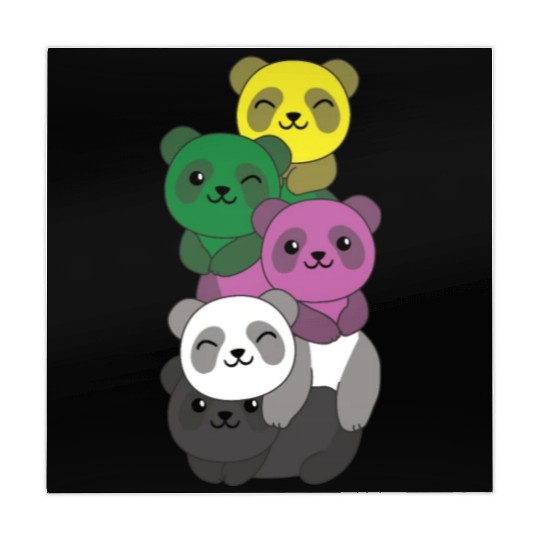 Ceterossexual Flag Pride Lgbtq Cute Panda Mahjong Mats