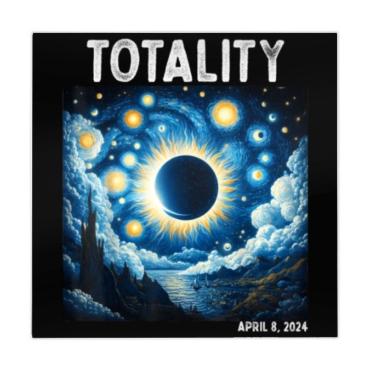 Solar Eclipse 2024 Totality April 8th Astronomy Mahjong Mats