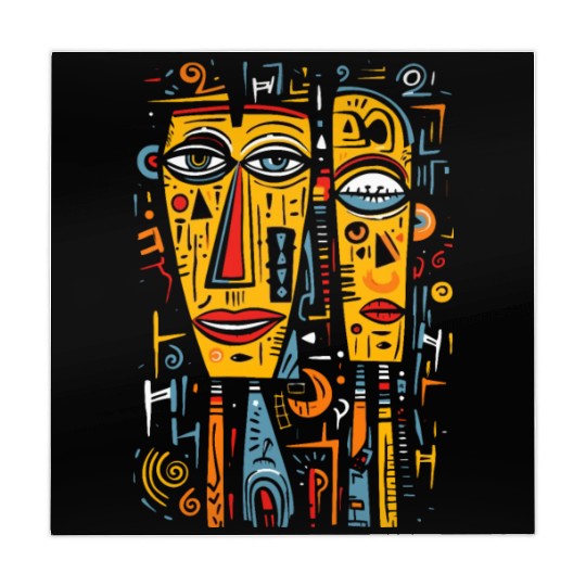 Modern Art Graffiti: Faces of the Urban Mahjong Mats