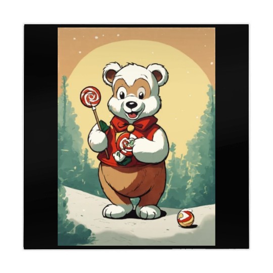 Cartoon cute teddy bear Mahjong Mats