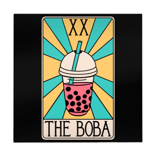 Boba Tarot Card - Bubble Tea Mahjong Mats