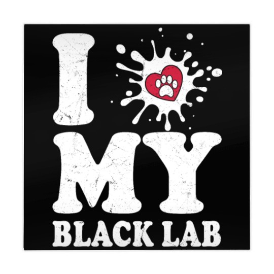 I Love My Black Lab Labrador Retriever Owner Mahjong Mats