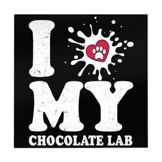 I Love My Chocolate Lab Labrador Retriever Owner Mahjong Mats