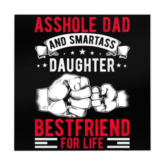 Asshole Dad And Smartass Daughter Best Friend Mahjong Mats